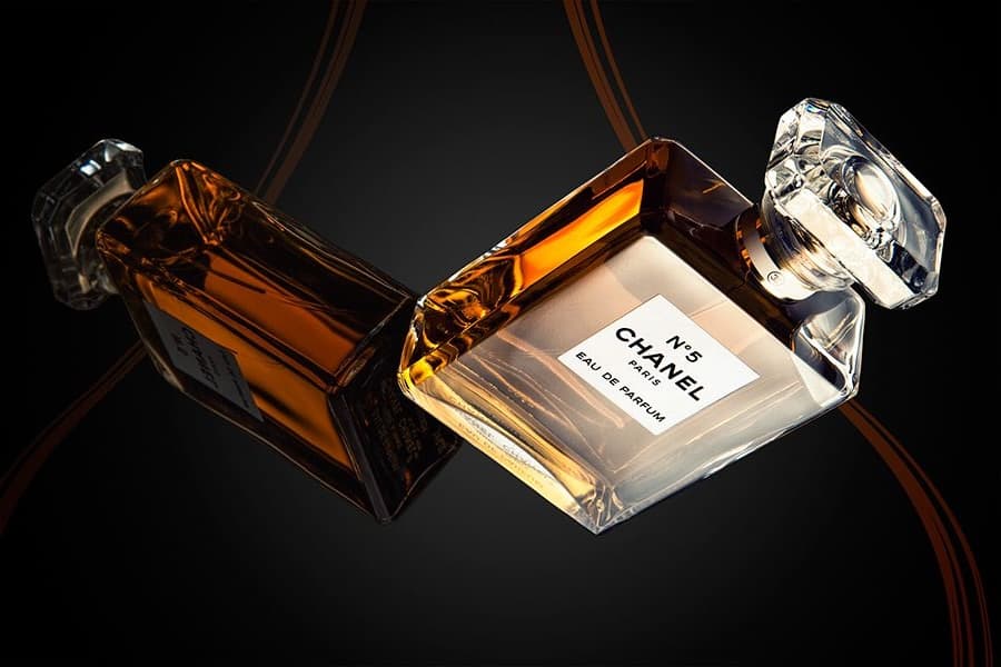 Perfume bottle still life